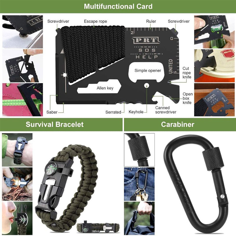 Military-Grade Outdoor Survival Kit with Essential Tools