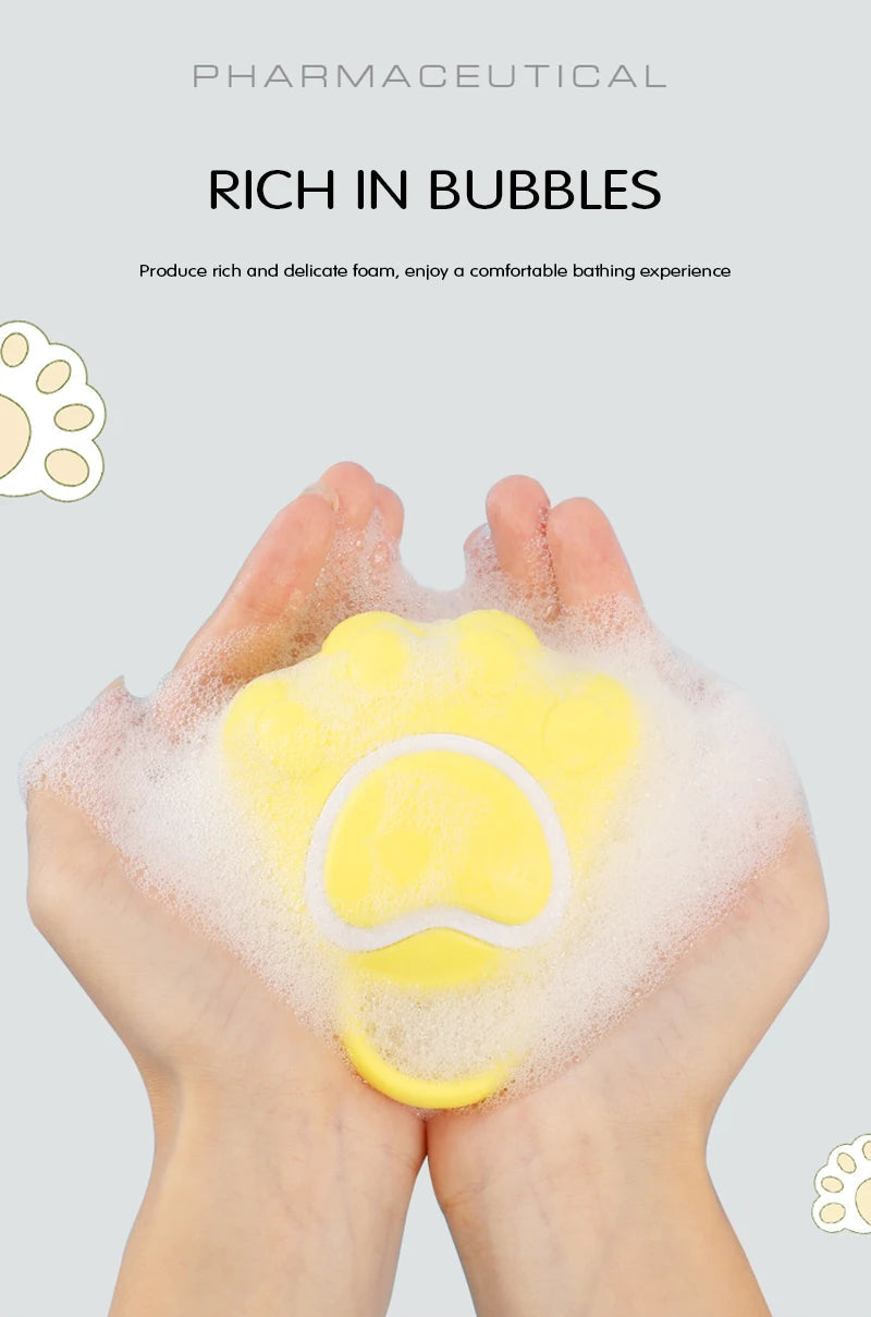 Adult And Children Silicone Bath Brush, Bath Brush, Soft And Creative Bath Brush, Skin-friendly Massage Foaming Shampoo Brush - Korvel