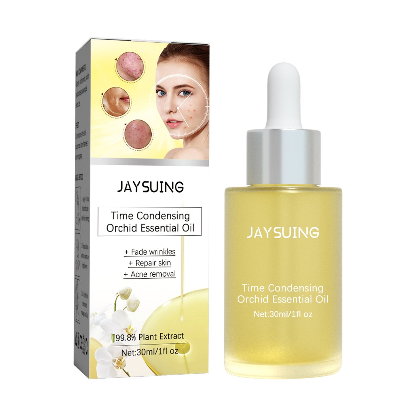Orchid Acne Essential Oil Cleans And Brightens Pores And Hydrates Facial Care Essence - Korvel