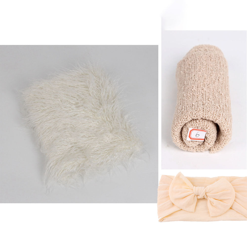 3-Piece Baby Photography Props Set - Studio Blankets