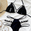 Cutout Halter Neck Two-Piece Bikini Set - Korvel