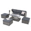 Patio Furniture, Outdoor Furniture, Seasonal PE Wicker Furniture,5 Set Wicker Furniture With Plywood Coffee Table - Korvel