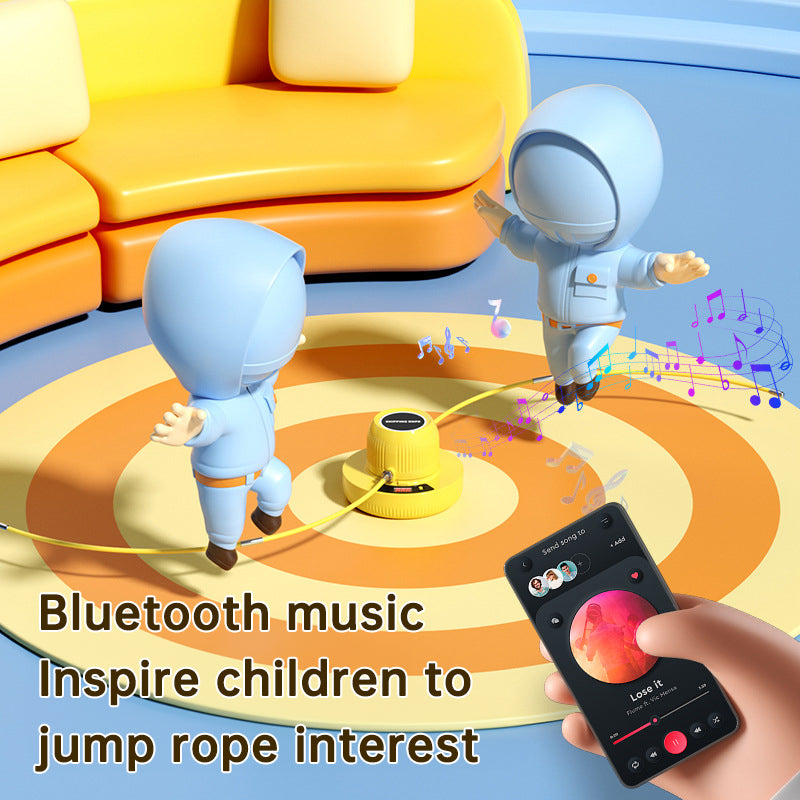Smart Rope Skipping Machine Smart Jump Rope Machine 10-level Speed Adjustment Led Seven-color Light Wireless Music Function - Korvel