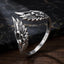 Bague oxydée en argent sterling 925 élégante pour hommes