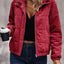 Women's Short Cotton Trucker Jacket with Long Sleeves