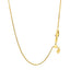 14k Yellow Gold Adjustable Box Chain - Elegant & Versatile