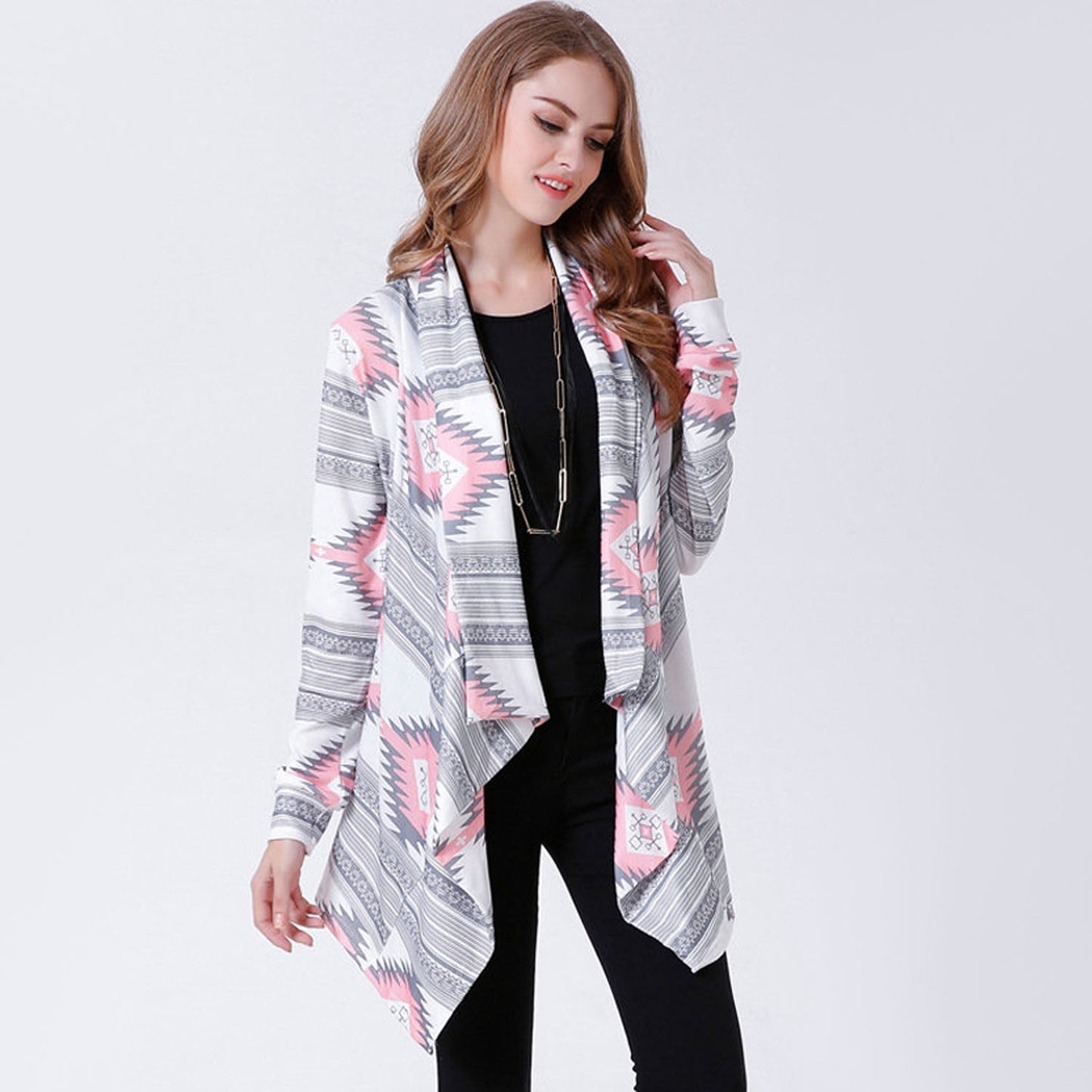 Women's Open Front Long Sleeve Cardigan - Lightweight & Breathable