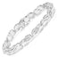 0.84 Carat Genuine White Diamond Sterling Silver Bracelet