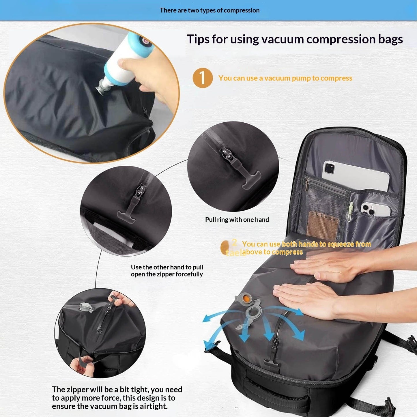 Sac à dos de voyage décontracté pour hommes, imperméable, avec séparation sèche-humide