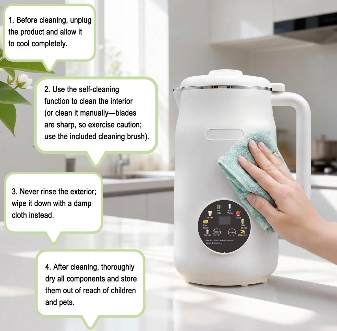 BlendFresh Nut Milk Machine - Premium Plant-Based Beverage Maker
