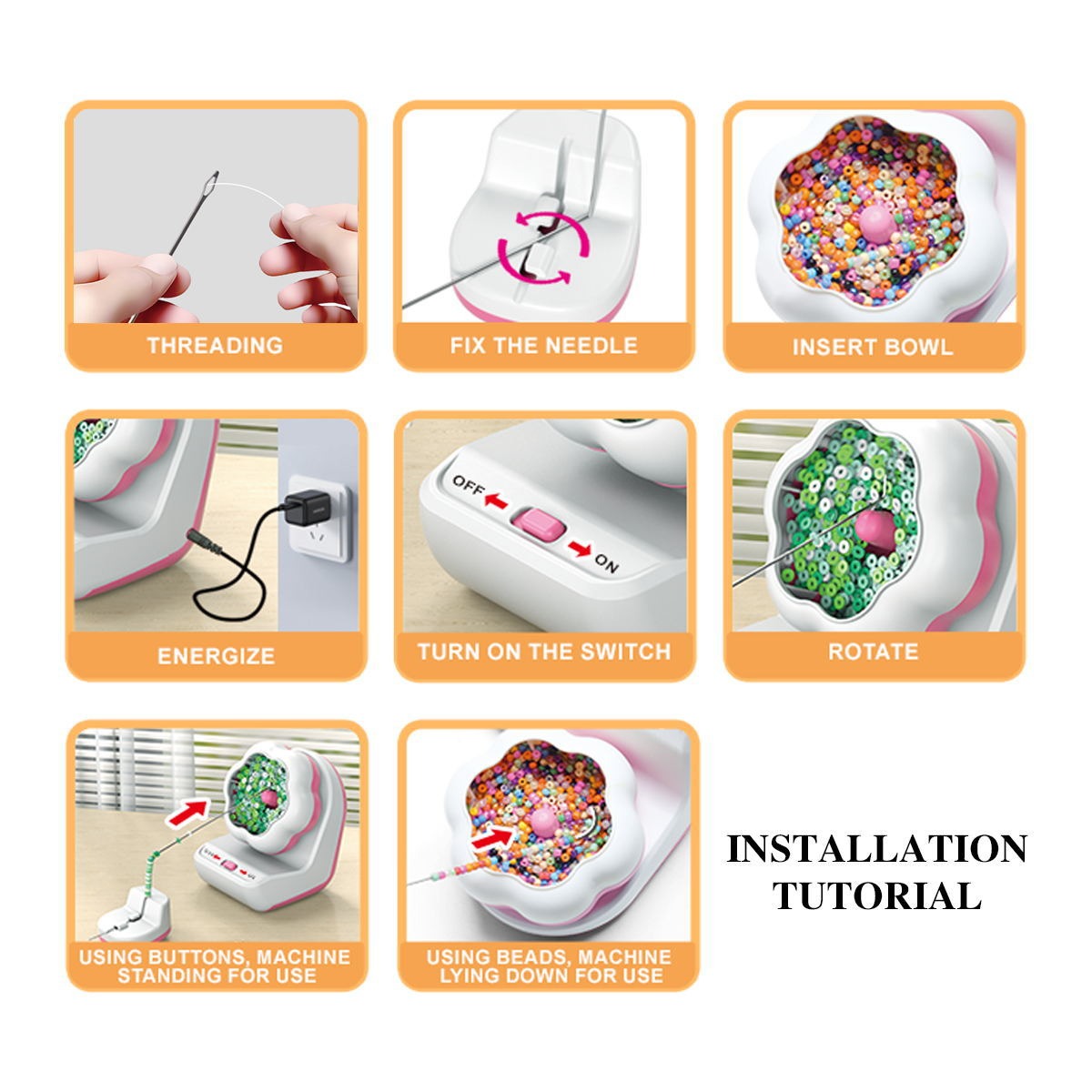 Electric Automatic Beading Machine for Crafting