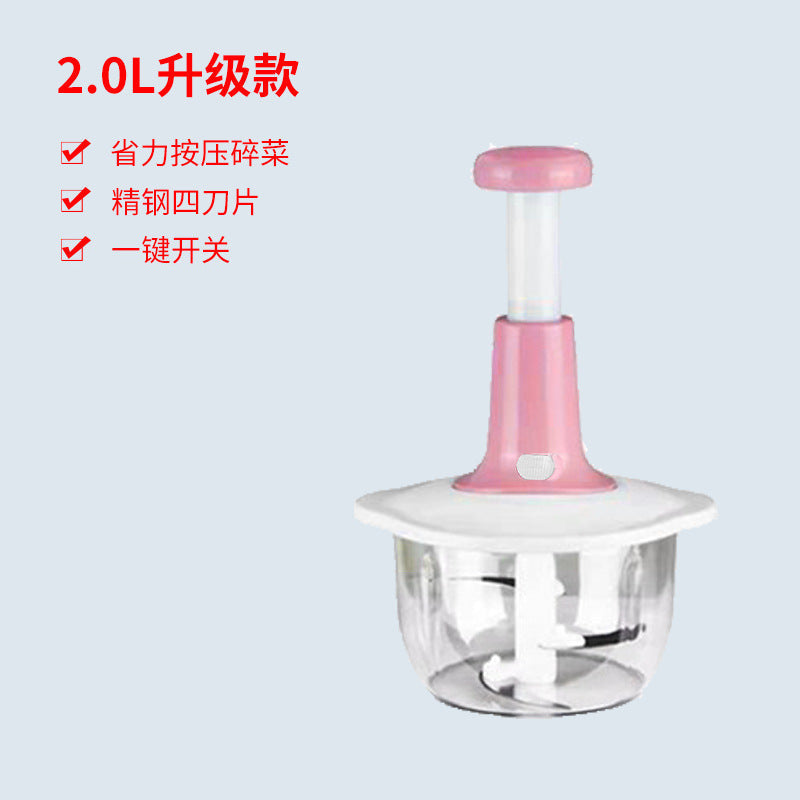 Press Garlic Processor Popper Meat Grinder Manual Baby Food Maker - Korvel
