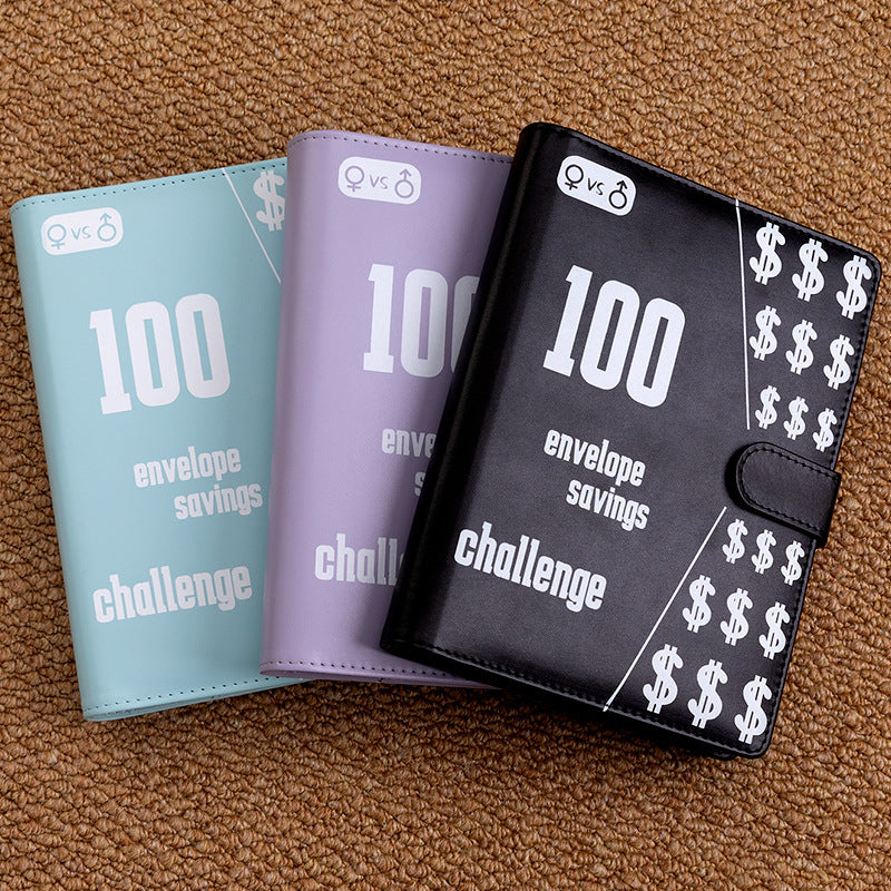 100 Envelope Challenge Binder Couples 100 Day Challenge Savings Savings Notebook - Korvel