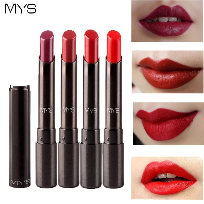 Rouge à lèvres mat MYS Brand Beauty - Teinte rouge longue tenue