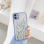 Luxury 3D Relief Flower Case For iPhone 12 Mini 11 Pro Max X XR XS Max 7 8 Plus Soft Bumper Transparent Matte PC Back Cover - Korvel
