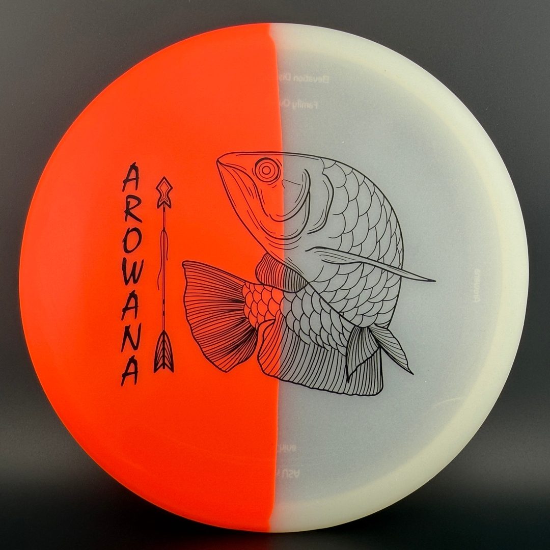 glO-G Arowana Disc Golf Putter - Naranja Escarlata Brillante