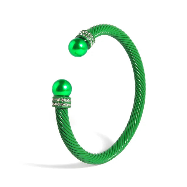 New Fancy Pearl Women's Bracelet Fashion Stainless Steel Non-fading Bracelet Personality Simple Hand Jewelry Accessories - Korvel