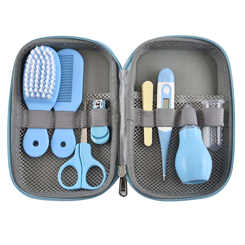 8pcs/set Baby Nail Scissors Clipper Portable Infant Child Healthcare Tools Sets Newborn Grooming Care Kits for Toddler Gift - Korvel
