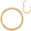 Premium 20g Gold Steel Hoop Nose Ring