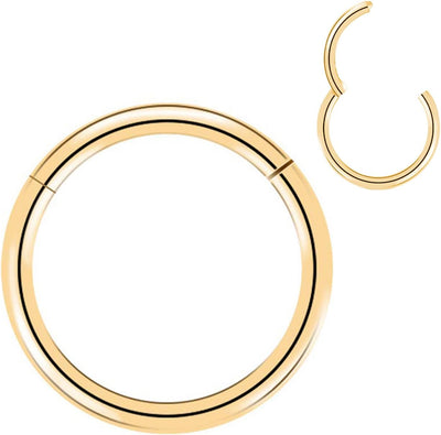 Premium 20g Gold Steel Hoop Nose Ring