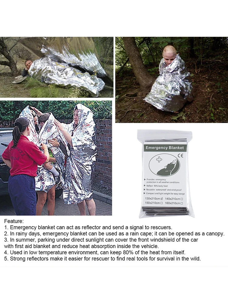 Emergency Thermal Blanket - Compact and Reflective