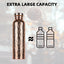 Bouteille d'eau en cuivre 800ML avec motif martelé - Étanche et élégante