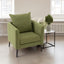 Silla Barrel Verde Oliva - Sillón de Tela Moderna