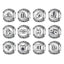 BAMOER 925 Sterling Silver Aquarius Star Sign Zodiac Beads Charms fit Bracelets PSC048 - Korvel