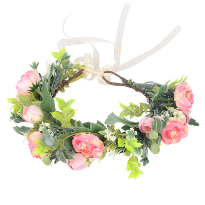 Elegant Flower Garland Headband for Women