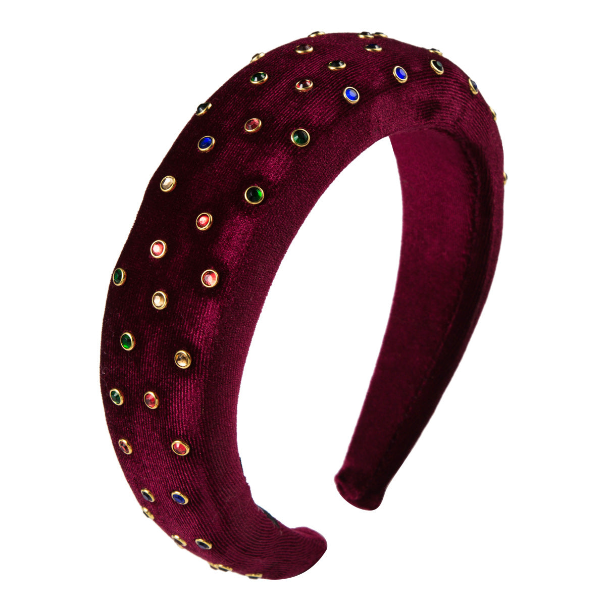 Thickened Sponge Gold Velvet Cloth Headband Female Ins Style Bag Cloth Wide-Brimmed Headband Catwalk Hair Accessories - Korvel