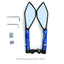 Universal CNC Aluminum Motorcycle Handlebar Rear View Mirrors Blue Anti-glare Mirror for Honda Yamaha Suzuki Scooter ktm - Korvel