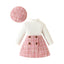 ma&baby Toddler Girls Knit Outfit Set with Plaid Skirt