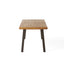 Della Acacia Wood Dining Table, Natural Stained with Rustic Metal, Brown, Grey - Korvel