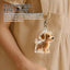 A transparent DIY pet hair memorial keychain box, a sweet keepsake for dog lovers. - Korvel