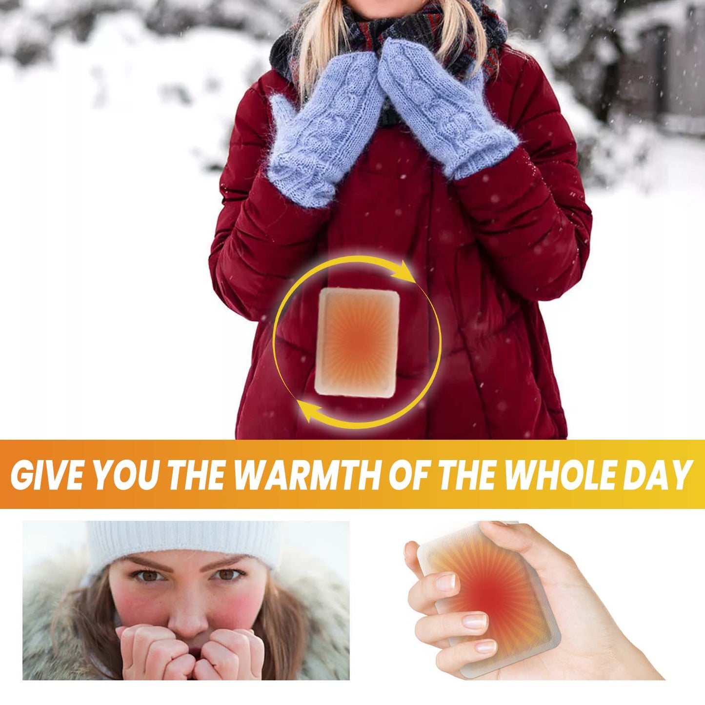 Hand Warmer Winter Home Self-Heating Warm Hand Portable Disposable Patch - Korvel