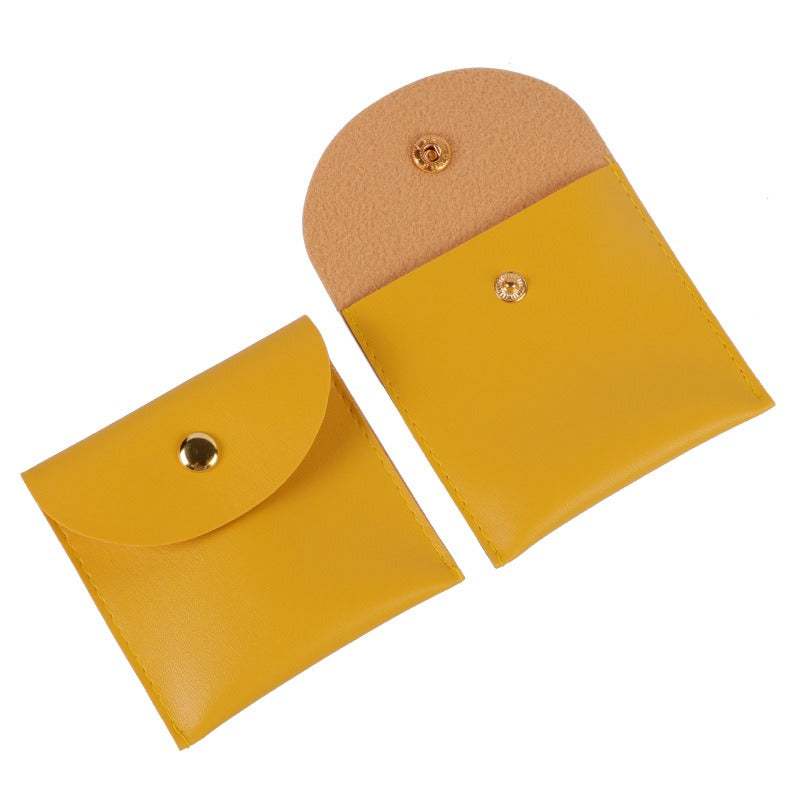 Jewelry bag leather buckle storage bag - Korvel