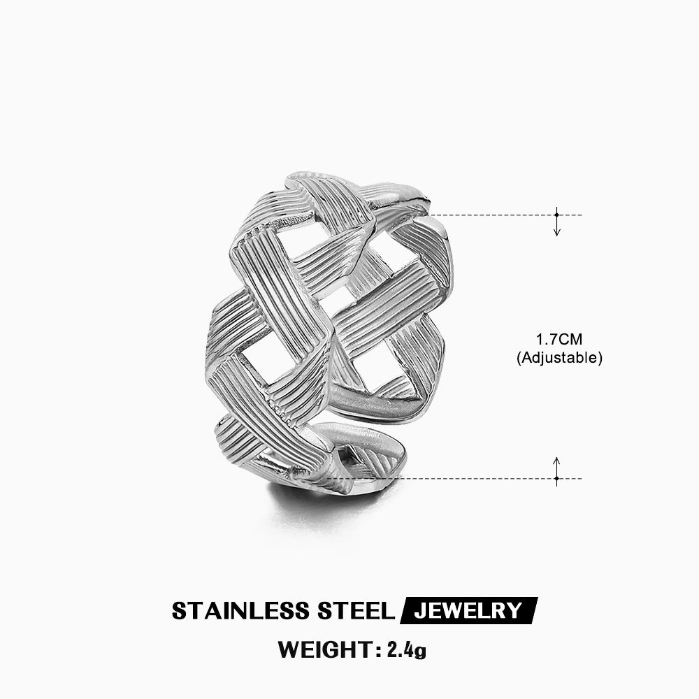 Personalized Trendy Ins Style Adjustable Ring for Women - Korvel