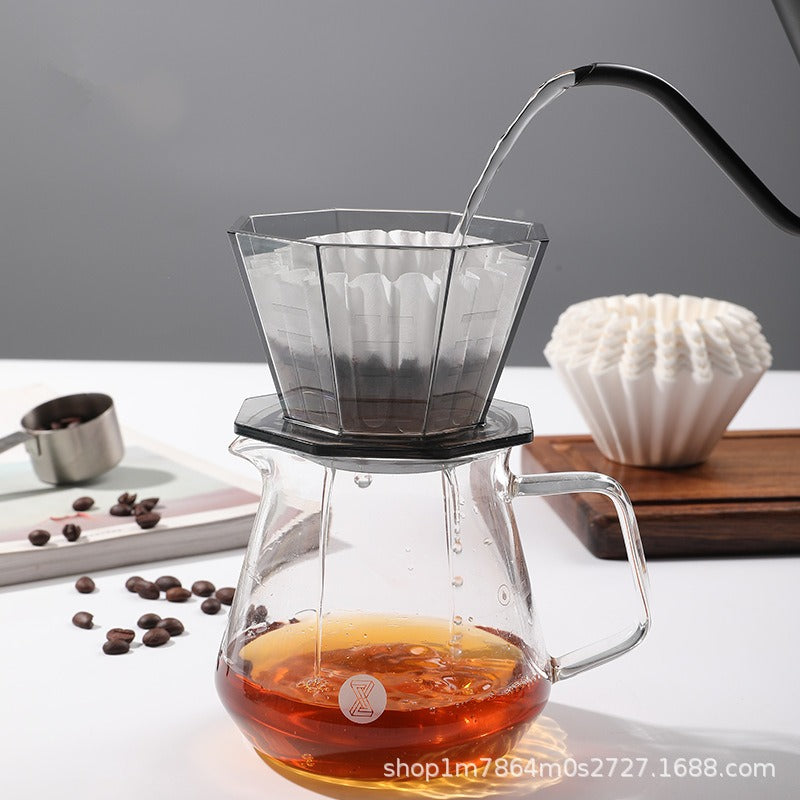 Coffee filter cup  coffee filter cup hand brewed coffee pot filter drip filter pot hand brewed coffee pot set - Korvel
