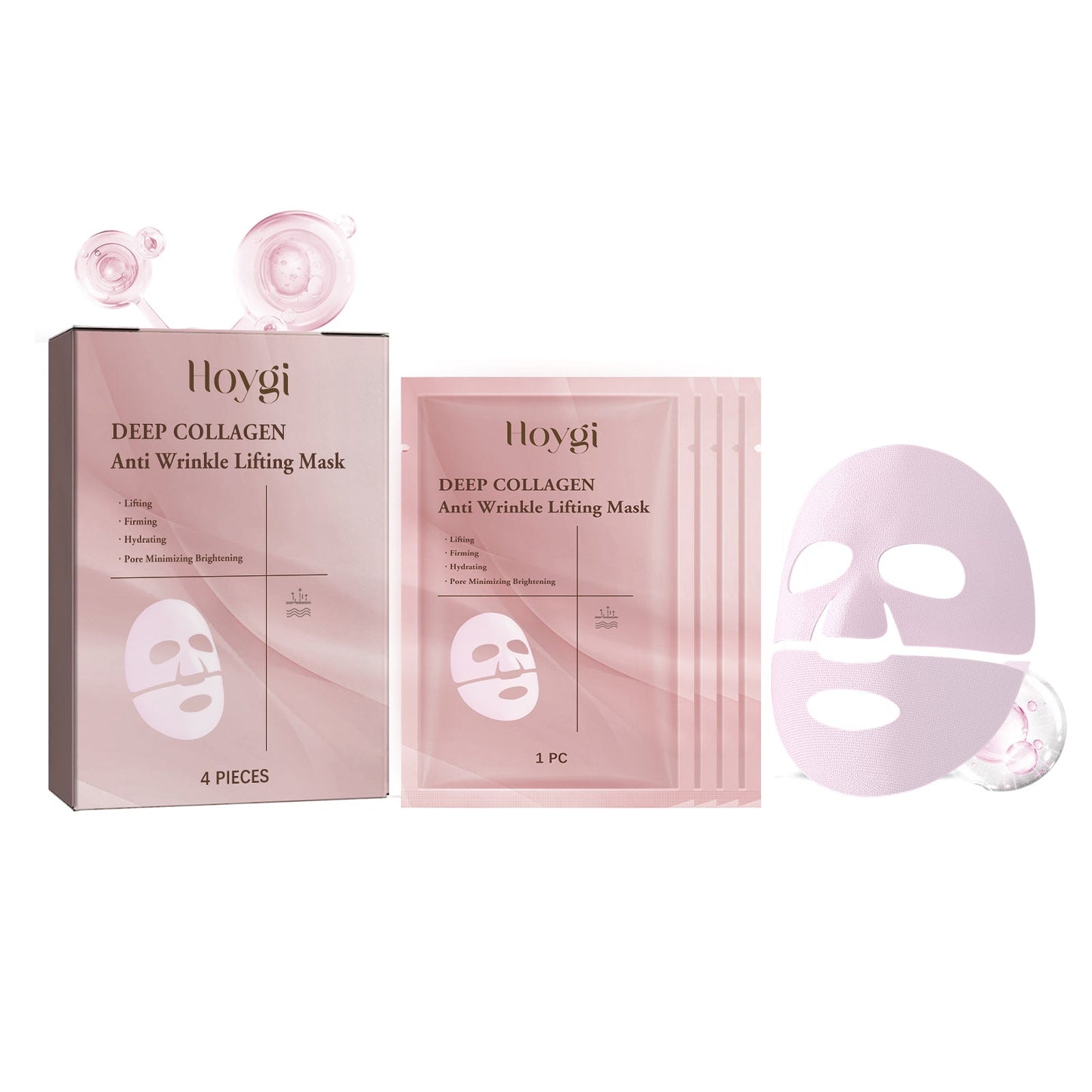 Masque de soin de la peau au collagène premium pour une peau radieuse