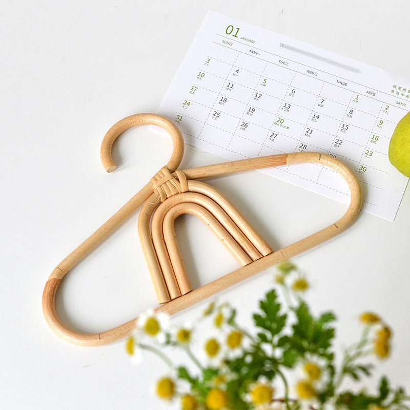 1pcs Handmade Vine Clothes Hanger Indonesian Vine Weaving Moon Sun Rainbow Style Children's Room Photography Room Decoration - Korvel