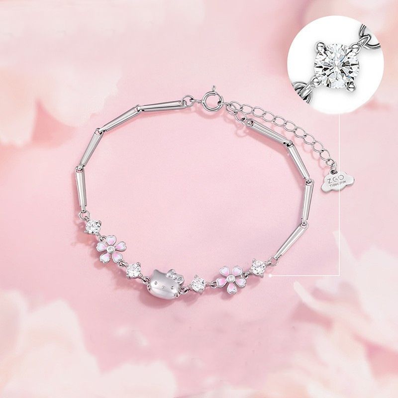 Sakura Hello Kitty Bracelet Women's HelloKitty Simple and Versatile Flower - Korvel