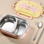 Food grade 304 stainless steel insulation compartment lunch box lunch box - Korvel
