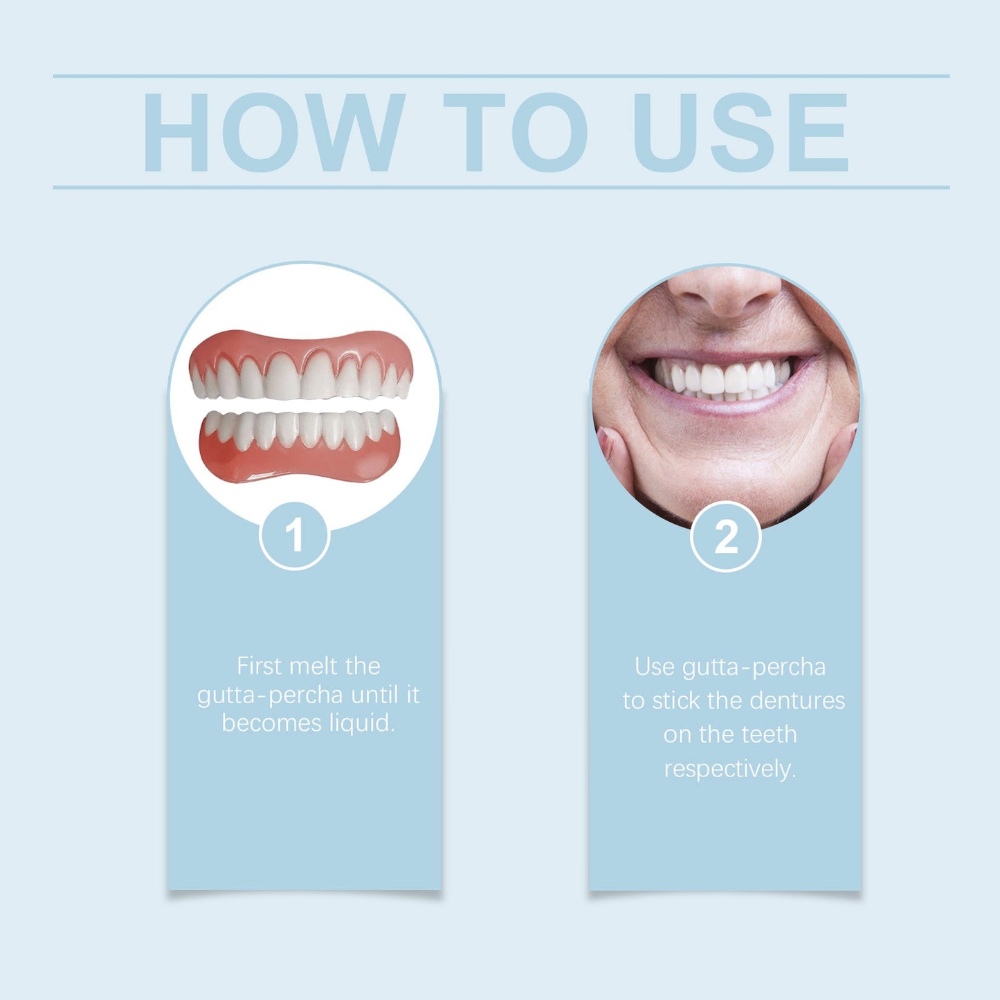 Denture Retouching Kit For Improved Comfort Denture Crevices Beauty Kit - Korvel