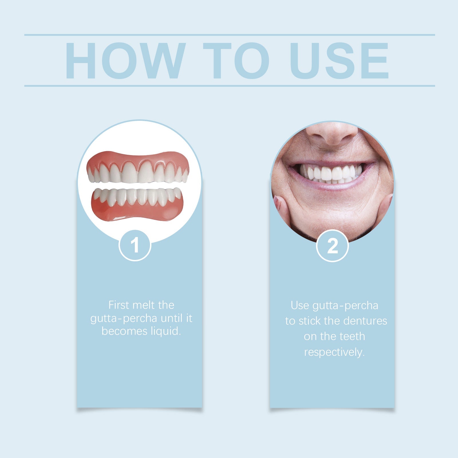 Denture Retouching Kit For Improved Comfort Denture Crevices Beauty Kit - Korvel
