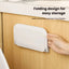 New Foldable Punch - Free Wall - mounted Plastic Floating Shelf for Bathroom and Toilet, Ideal for Towel and Clothes Storage - Korvel