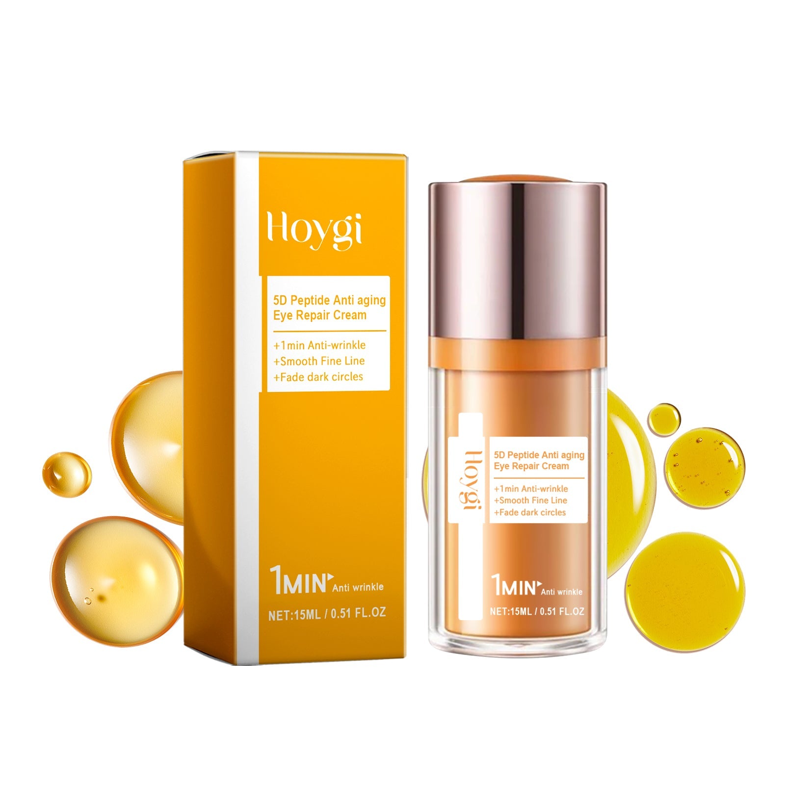 5d Peptide Anti-Wrinkle Eye Repair Cream, Fade Fine Lines Crow's Feet Firming And Smoothing Skin Moisturizing Eye Cream - Korvel