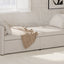 Fauteuil-lit moderne beige avec tiroirs de rangement