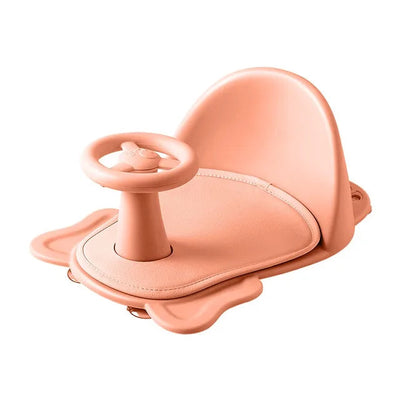 Baby shower basin with shower seat foldable bathtub bathtub dedicated shower bench with backrest and anti slip bath pad - Korvel