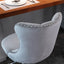 Ensemble de 2 tabourets de bar gris réglables avec base en chrome