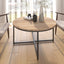 Modern Round Metal Coffee Table - Korvel